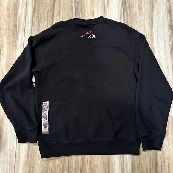 Kaws x Uniqlo x Warhol black cotton crewneck sweatshirt with cool graphic - Picture 2 of 7